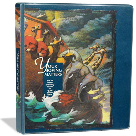 Noah's Ark entrapment binder — front view