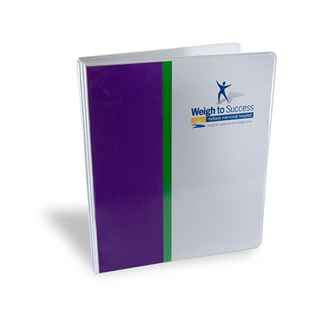 Weight to Success entrapment binder — front view